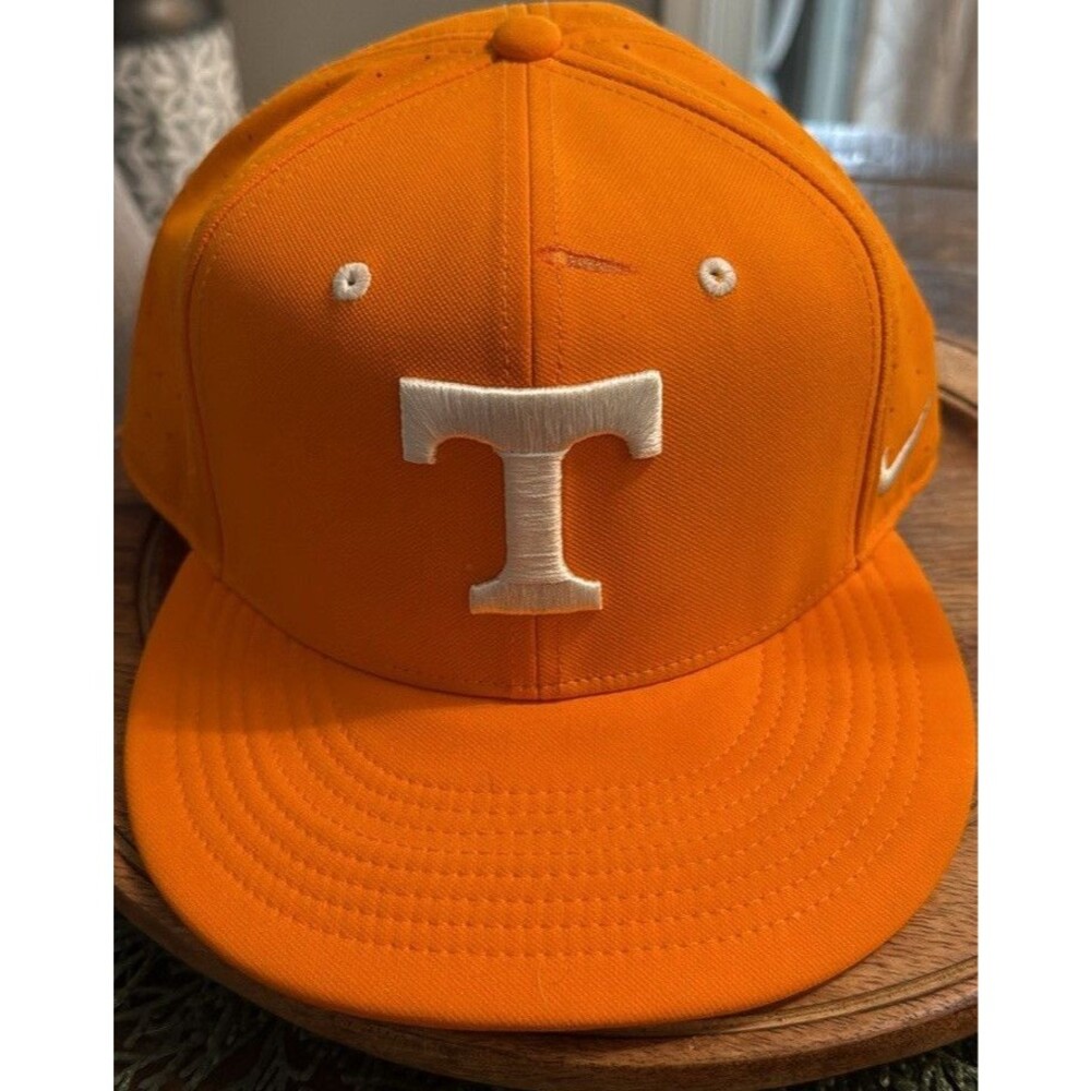 Nike Tennessee Volunteers "T" Orange White Gray Fitted Cap Hat Size 7 5/8